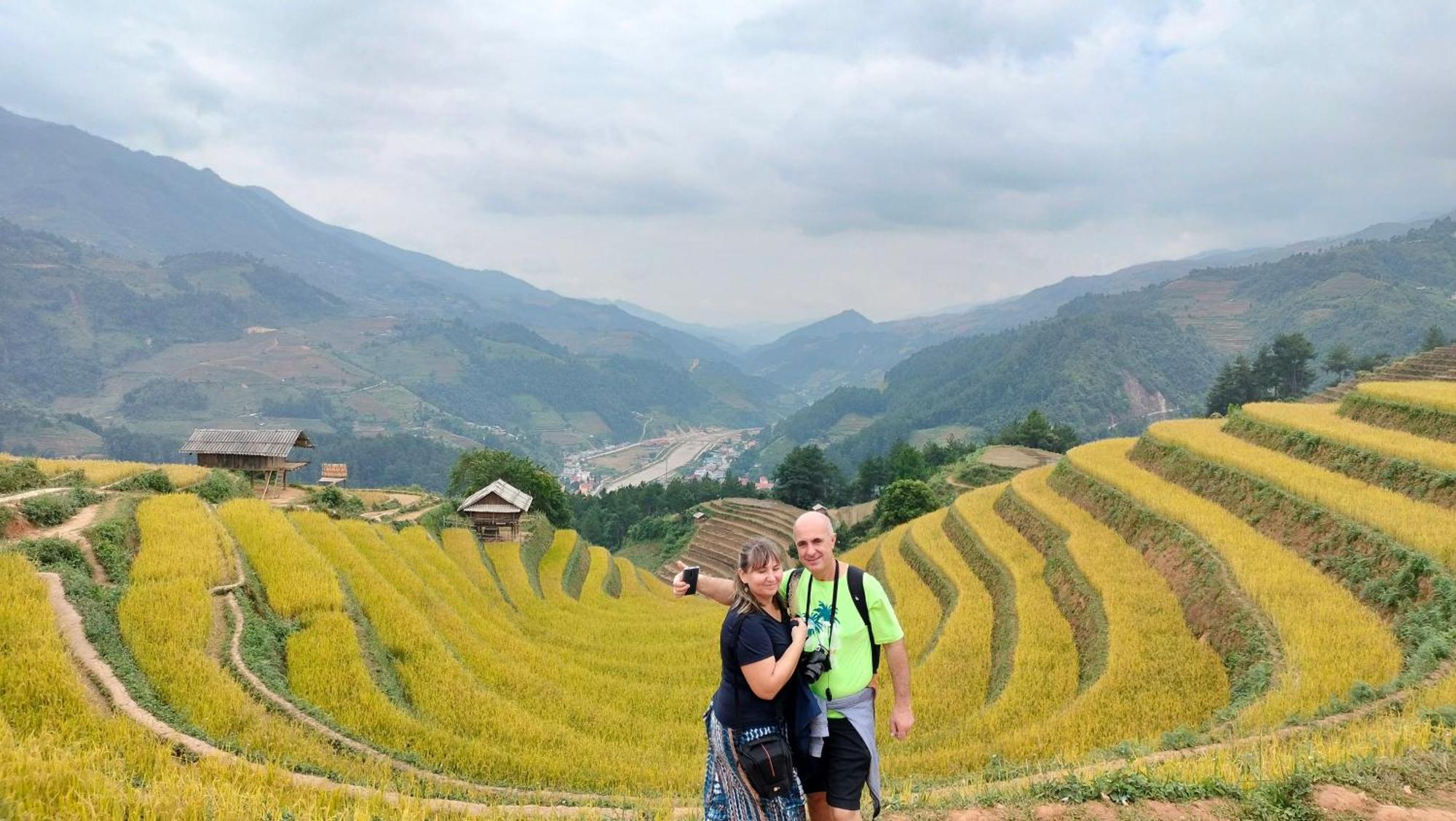 Mu Cang Chai Big View Homestay, Tour & Vegetarian Exteriör bild