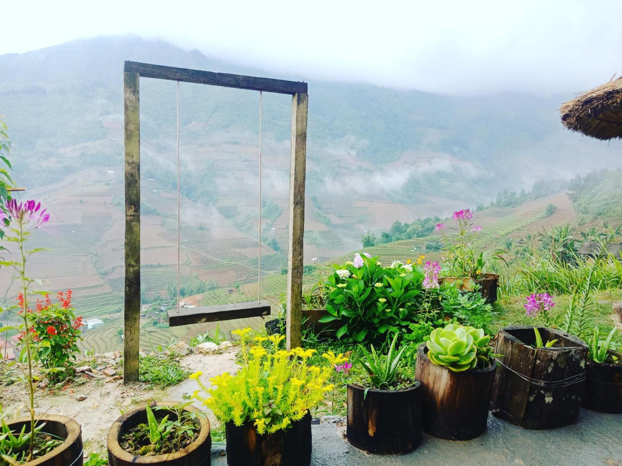 Mu Cang Chai Big View Homestay, Tour & Vegetarian Exteriör bild