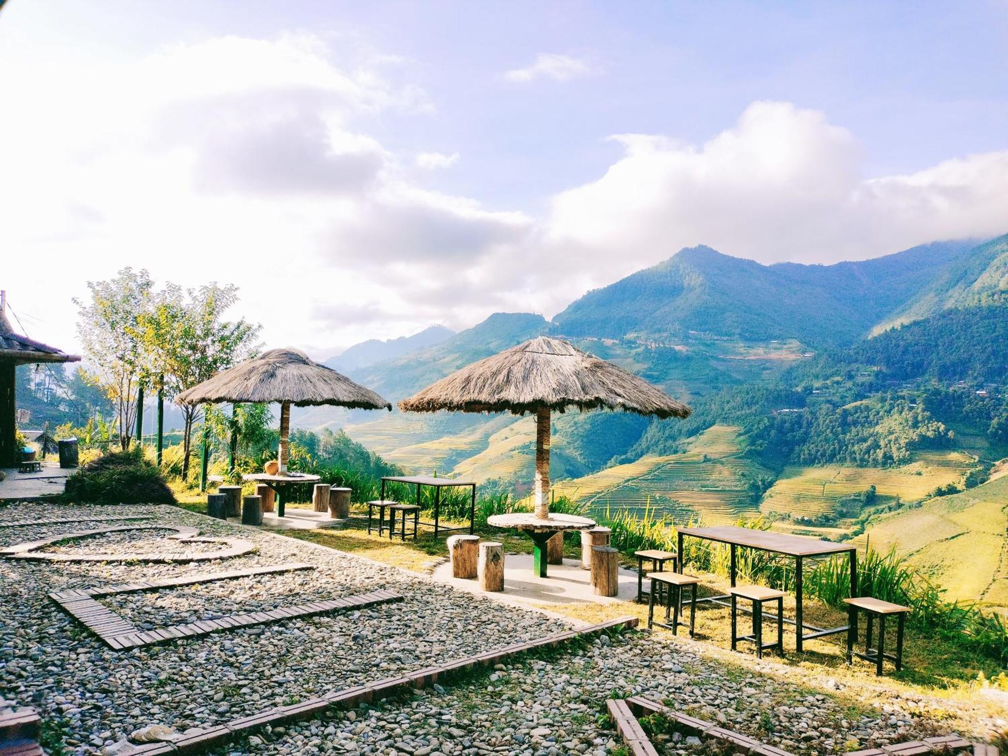 Mu Cang Chai Big View Homestay, Tour & Vegetarian Exteriör bild
